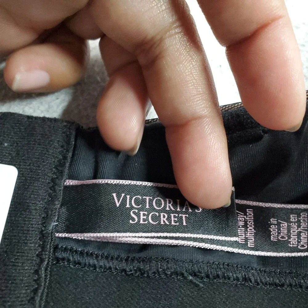 Victoria's Secret Women Bra 32DD Black Floral Very Sexy Multi Way Underwired